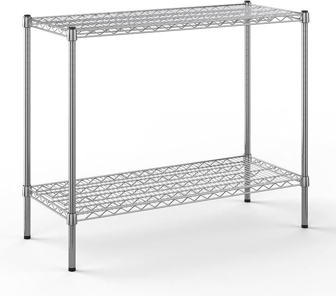 18" Deep x 42" Wide x 34" Height Wire Shelving Kit | 2-Tier | NSF Commercial by Regal+Altair