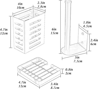 PUSDON Metal Wall Hanging Basket 2 Packs DIY Suitable - Image 2