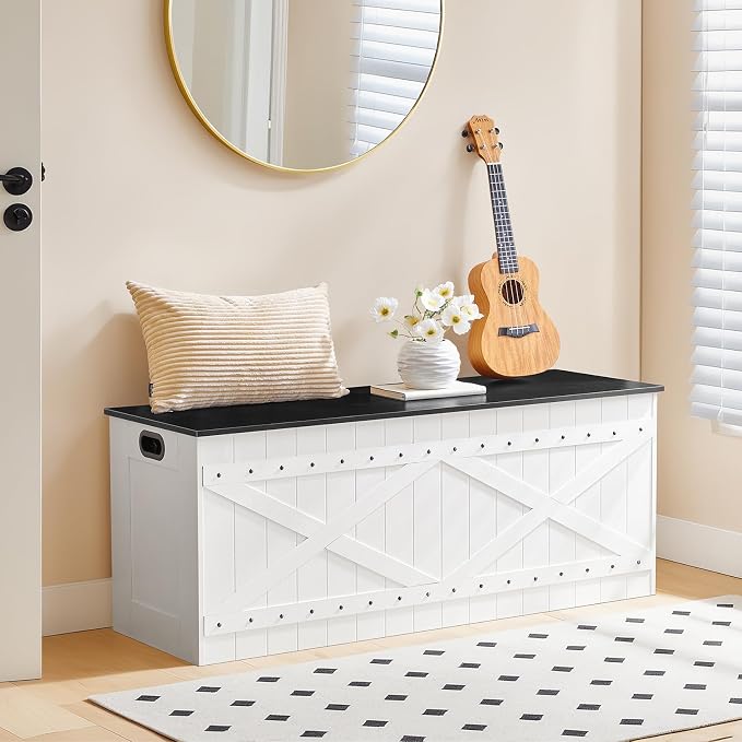 MAHANCRIS 47.2" Storage Chest, Extra Large Toy Box - Image 5