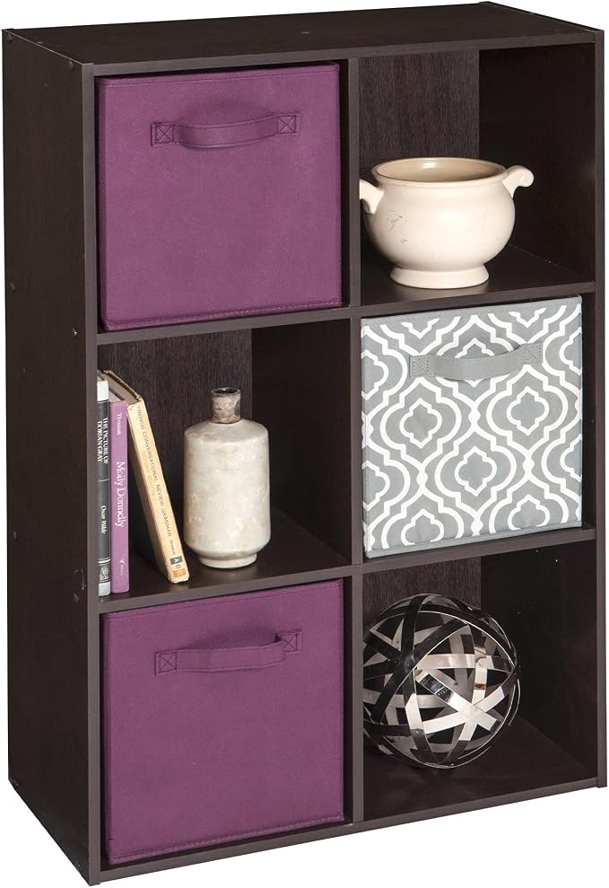 ClosetMaid Cubeicals 6 Cube Storage Shelf Organizer Bookshelf, Vertical or - Image 4