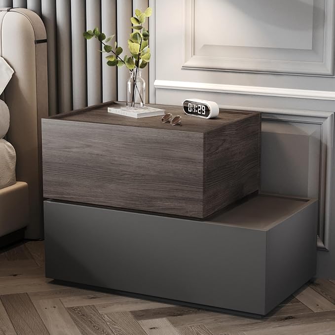Modern Nightstand Stackable Storage Drawers, Modular Bedroom Furniture Set by Svimi