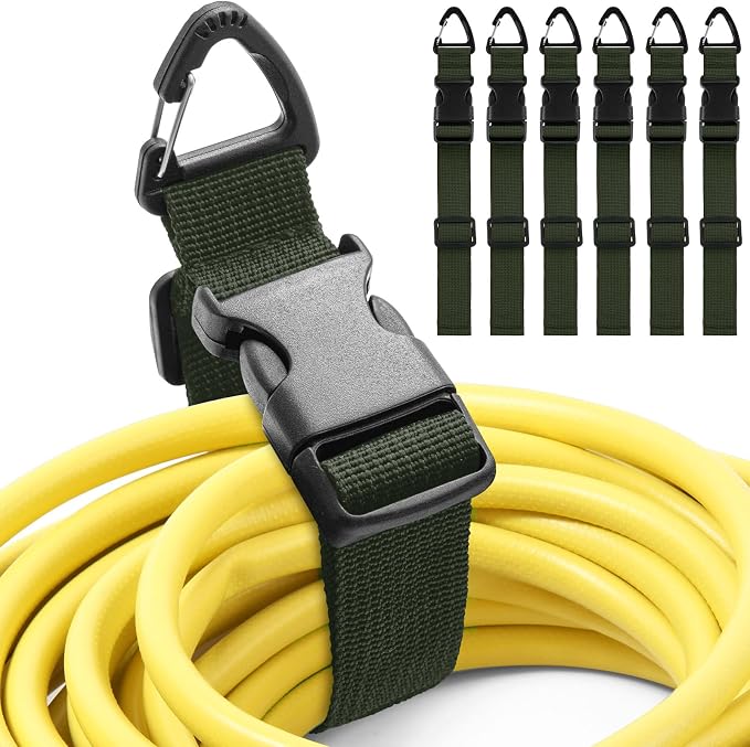 6 Pack 17 Inch Adjustable Extension Cord Holder Organizer by Wowangce