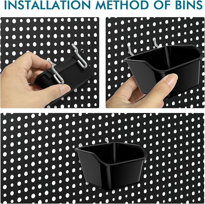 248PCS Pegboard Accessories Organizer Kit, 1/8 and 1/4 inch Pegboard Hooks - Image 4