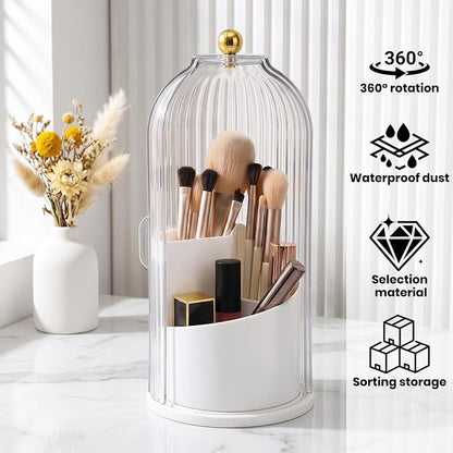 3 Tier Makeup Organizer with Clear Lid - Image 3