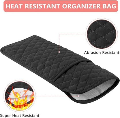Heat Resistant Hair Tools Organizer Bag Portable Travel Storage Cover Pouch - Image 3