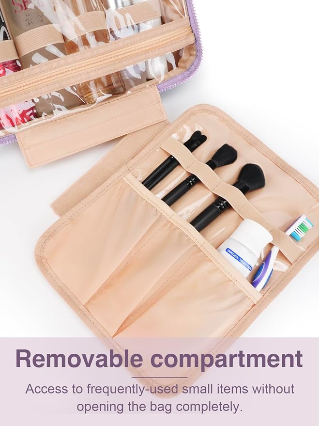 Women's Hanging Toiletry Bag, Waterproof Travel Cosmetic Organizer - Image 6