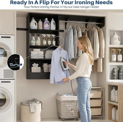 Armocity 60" Wall Mounted Laundry Room Organization - Image 4