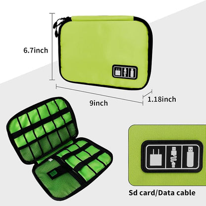 Lcsmaokin Electronics Organizer Travel Case, Electronic Accessories Storage Bag - Image 4