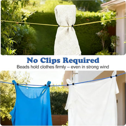 2 Pack Travel and Camping Clothesline - Image 3