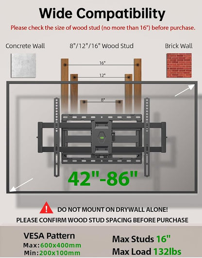 USX Mount Full Motion TV Wall Mount - Image 2