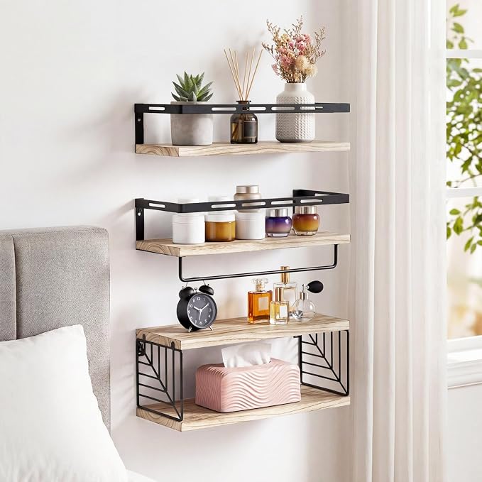 Fixwal Wall Mounted Bathroom Shelves Over Toilet | Wall Shelf - Image 8