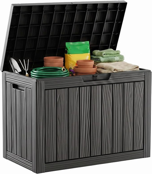 50 Gallon Storage Box for Outdoor and Indoor Use, Outdoor Deck Box for Picnic by GYMHILL