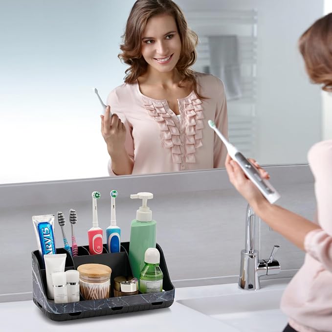 Marble Black Toothbrush Holders - Image 2