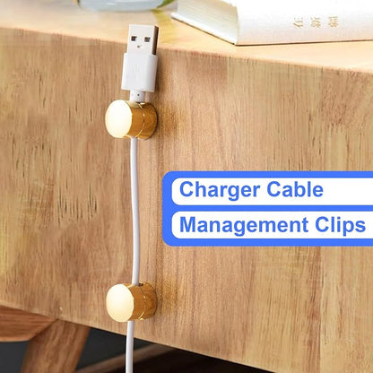 3 Sets Charger Holders for Cords, Adhesive Metal Cord Clips, Cable Management - Image 4