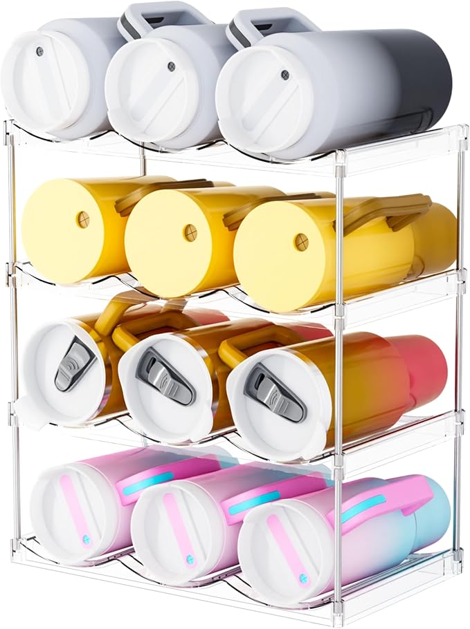 Stackable Water Bottle Organizer by SuoxingStorage