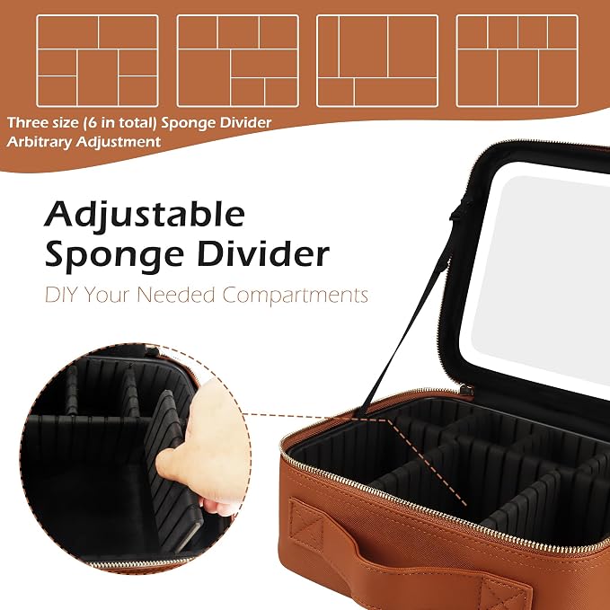 MOMIRA Travel Makeup Bag Cosmetic Bag Makeup Organizer Bag - Image 4