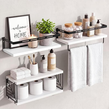 Fixwal Wall Mounted Bathroom Shelves Over Toilet | Wall Shelf by Fixwal