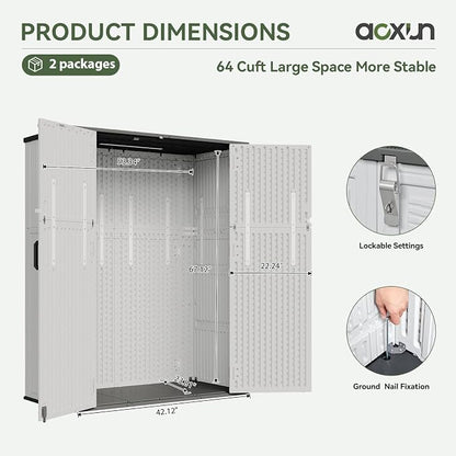 Aoxun Outdoor Storage Shed - Image 7