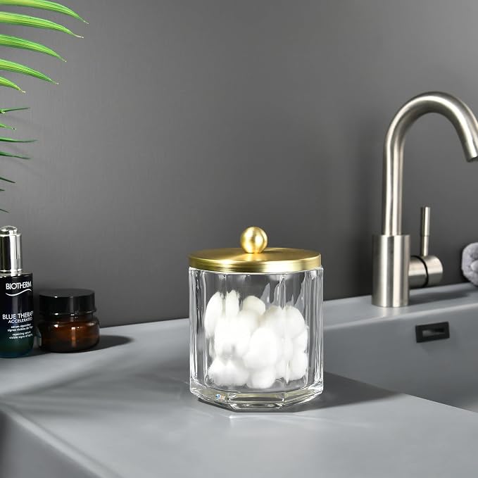 Clear Transparent Apothecary Octagional Shaped Glass Canister Jar - Image 8