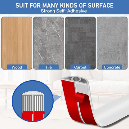 Floor Cord Cover Self Adhesive Cord Hider Floor Extension Cord Covers - Image 4