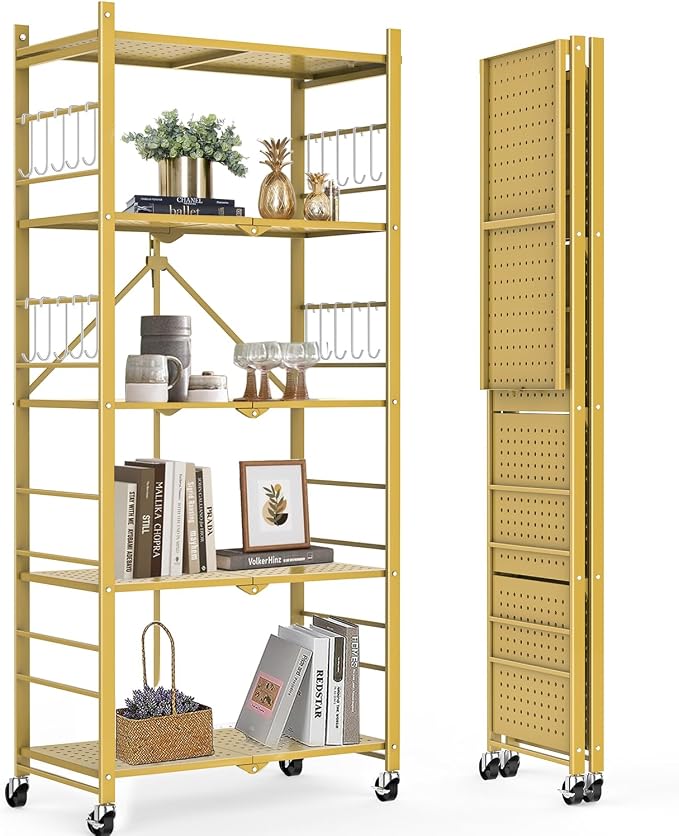 Himix 5-Tier Foldable Storage Shelves - Image 8