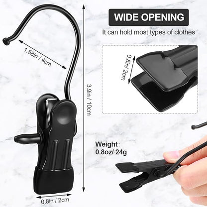 100 Pieces Boot Hangers for Closet Laundry Hooks Hanging Clips Boot Hangers - Image 3