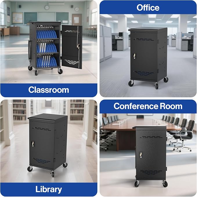 POCHAR Fully Assembled 30 Unit Device Charging Station - Image 8