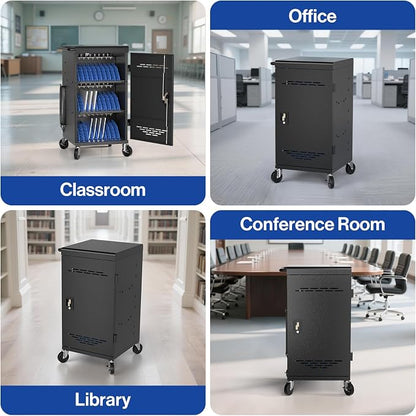 POCHAR Fully Assembled 30 Unit Device Charging Station - Image 8