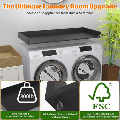 Washer Dryer Countertop, Laundry Room Wood Countertop - Image 3