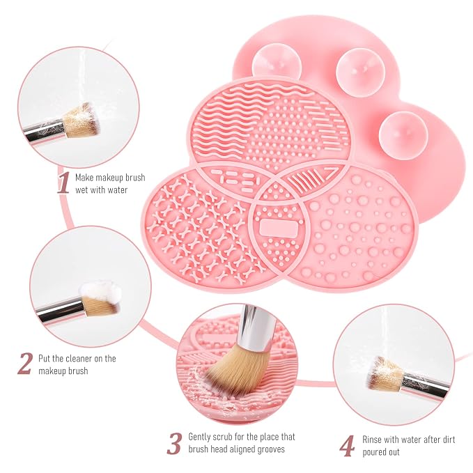 Makeup Brush Cleaning Mat & Drying Rack - Image 6
