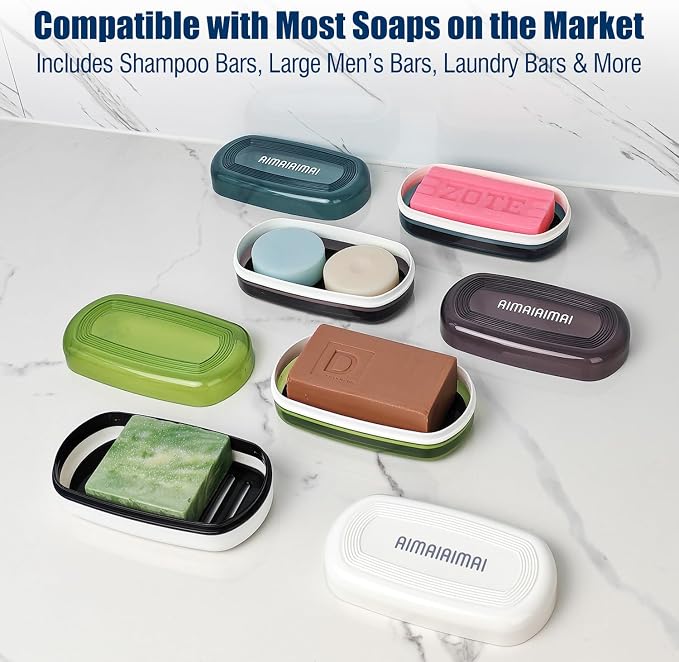 Shampoo Bar Holder Travel Case for Two Bars – Compatible - Image 6