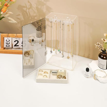 Acrylic Jewelry Organizer with Mirror - Image 3