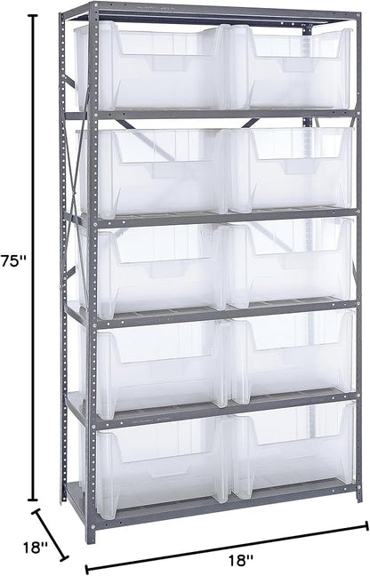 Quantum Storage Systems QSBU-700CL Clear-View Giant Stack 6-Shelf Steel - Image 2