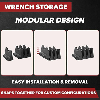 40PCS Magnetic Wrench Organizer Wrench Holder - Image 5
