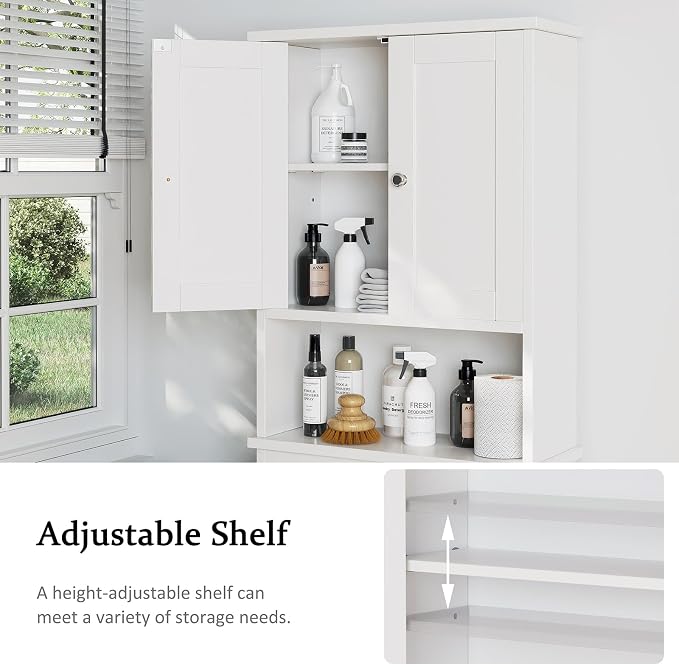 Over the Toilet Storage Cabinet, Bathroom Storage Organizer Over Toilet - Image 4