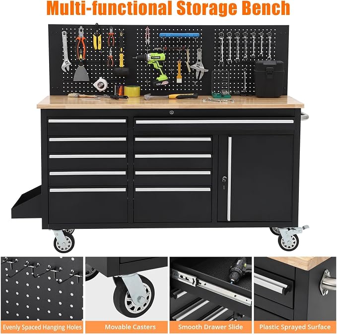 GarveeTech 61-Inch Heavy Duty Rolling Tool Chest - Image 5