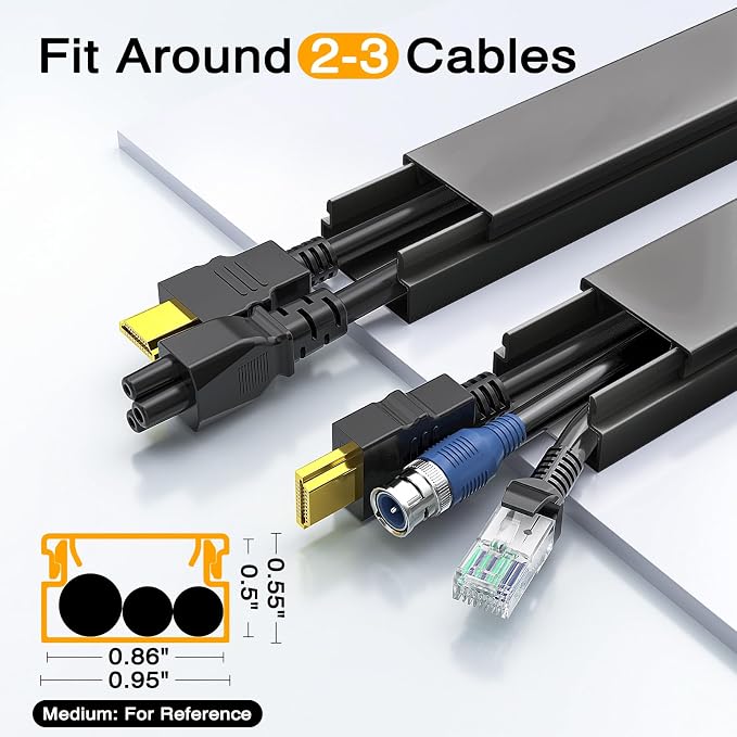 Cable Hider, 157in Delamu Cord Hider Wall - Image 4