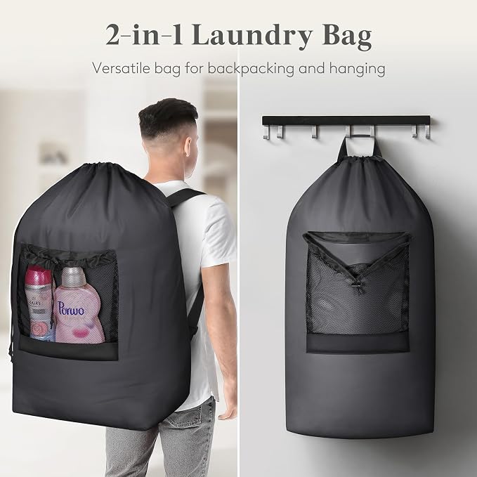 Lifewit Laundry Bag, Extra Large Laundry Backpack - Image 5