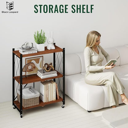 black leopard 3-Tier Foldable Shelf - Image 8