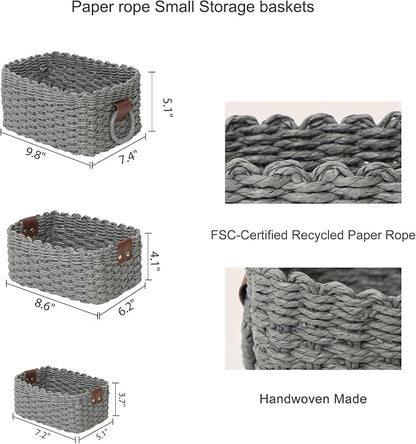 Small baskets for Organizing, Cute woven Storage basket - Image 6