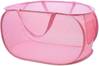 Sturdy Mesh Laundry Hamper Basket Bag, Pop up Basket by HONOMA