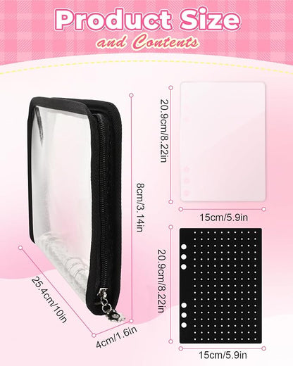 UCEC Enamel Pin Display Book & 50 PCS Rubber Pin Backs, A5 Album Pin Collection - Image 2