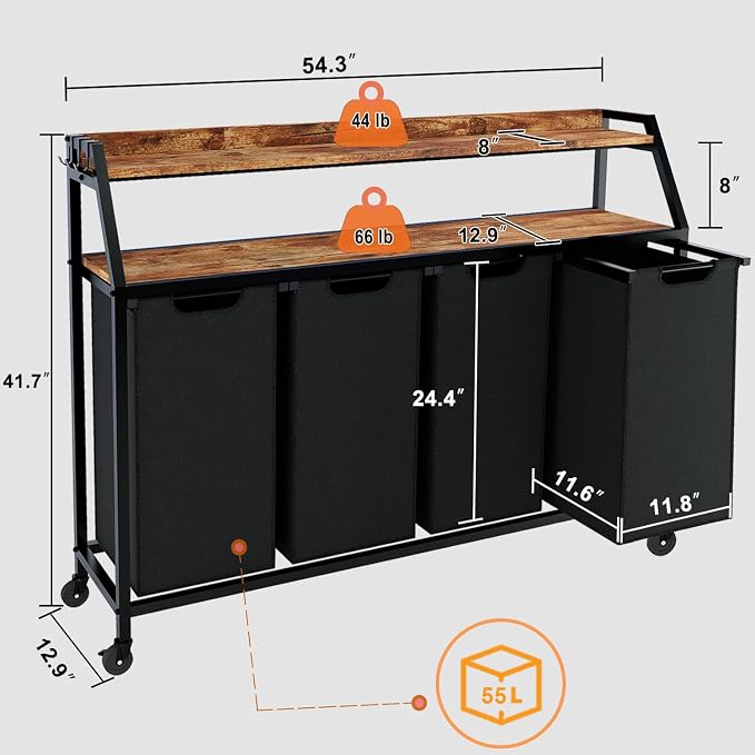 Laundry Hamper, Laundry Sorter - Image 7