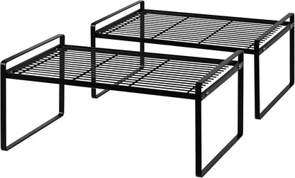 2Pack Kitchen Cabinet Shelf Counter Organizer Rack Pantry Storage Bathroom by Shantton