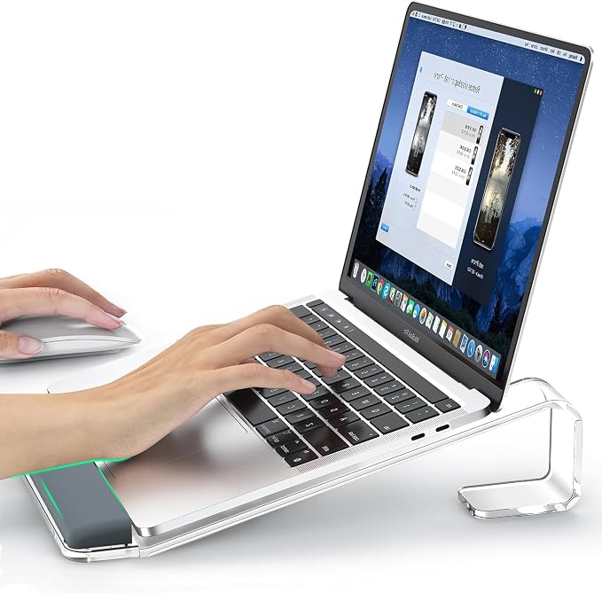 Acrylic Laptop Stand for Desk, Laptop Stand by LOXP