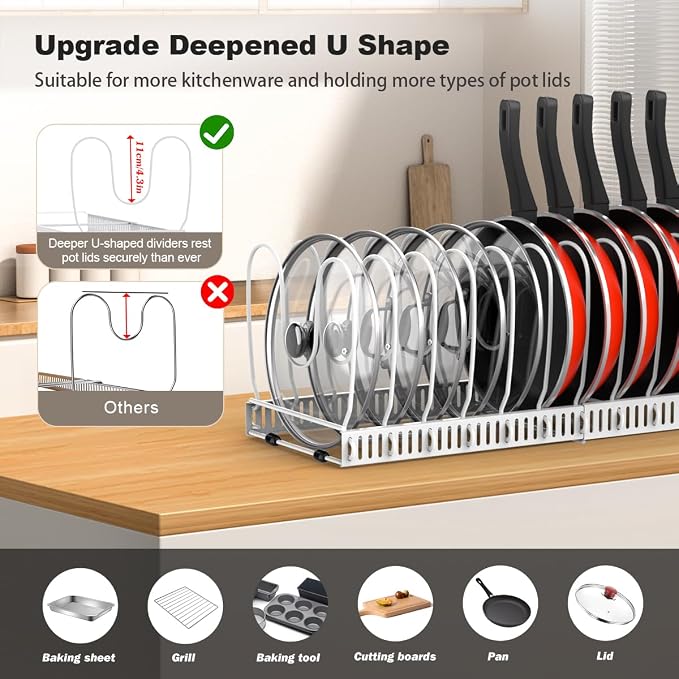 Housolution Pot and Pan Organizer Rack - Image 2