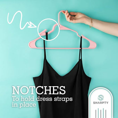Sharpty Plastic Hangers Clothes Hangers - Image 4