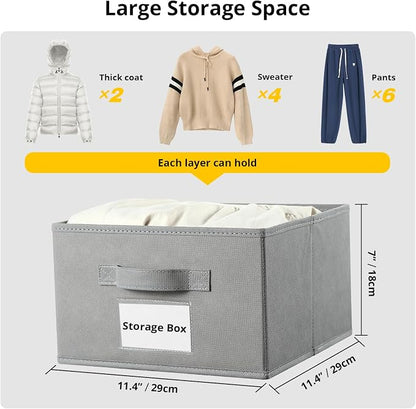 BrilliantJo 2 Pack 6 Shelves Hanging Closet Organizer - Image 7