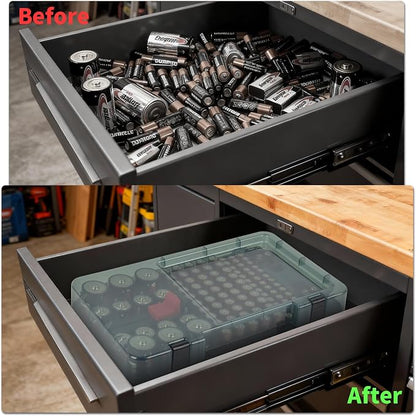 Battery Organizer with Tester, Battery Box Holder - Image 5