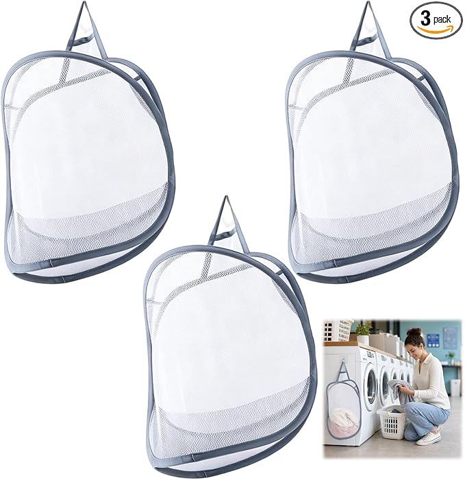 3 pcs Mini Hamper, Hanging Laundry Hamper by Unknown